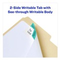 Office Jansan | Avery 74775 Ultra Tabs 3 in. x 1.5 in. 1/3-Cut Repositionable Wide and Slim Tabs - Assorted (1-Set) image number 4