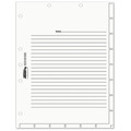 Dividers & Tabs | Tabbies 54520 11 in. x 8.5 in. Medical Chart Index Divider Sheets - White (400/Box) image number 0