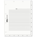  | Tabbies TAB54520 11 in. x 8.5 in. Medical Chart Index Divider Sheets - White (400/Box) image number 0