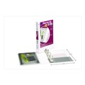Office Jansan | Avery 23011 1 in. Capacity 8.5 x 5.5 Mini Size Protect and Store View Binder with 3 Round Rings - White image number 3