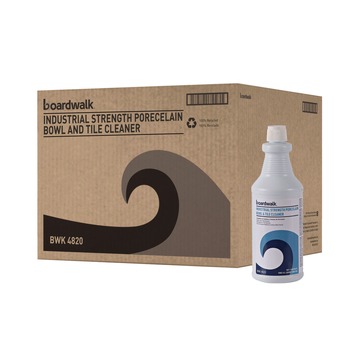 Boardwalk 32 oz. Bottle Industrial Strength RTU Porcelain Bowl and Tile Cleaner - Floral Scent (12/Carton)