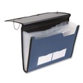 File Folders | Pendaflex 52670EE 1/6-Cut Tabs Letter Size 7 Sections Elastic Cord Closure Professional Expanding Organizer - Blue image number 0