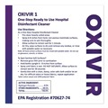 Disinfectants | Diversey Care 100850923 Oxivir 6 in. x 7 in. 1-Ply 1 Wipes (160/Canister, 12 Canisters/Carton) image number 5