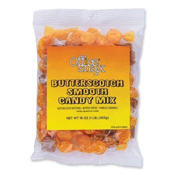 Office Snax 1 lb. Bag Candy Assortments - Butterscotch Smooth Candy Mix