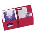 Office Jansan | Avery 47979 0.5 in. Capacity 11 in. x 8.5 in. Prong Fastener Two-Pocket Folder - Red (25/Box) image number 2