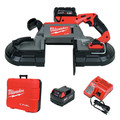 Milwaukee 2729-22 M18 FUEL Cordless Lithium-Ion Deep Cut Band Saw with (2) XC 5 Ah Li-Ion Batteries image number 0