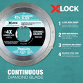 Makita E-12647 3-Piece X-LOCK 4-1/2 in. Diamond Blade Variety Pack for Masonry Cutting image number 13