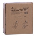  | Alera ALESW790004 3 Wheel 2 Locking Optional Grip Ring Stem Casters for Wire Shelving - Black (4/Set) image number 5