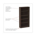  | Alera ALEVA636632ES 31.75 in. x 14 in. x 64.75 in. Valencia Series 5-Shelf Bookcase - Espresso image number 6