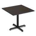 Office Desks & Workstations | Alera ALETTSQ36EW Reversible 35-3/8 in. x 35-3/8 in. Square Laminate Table Top - Espresso/Walnut image number 3