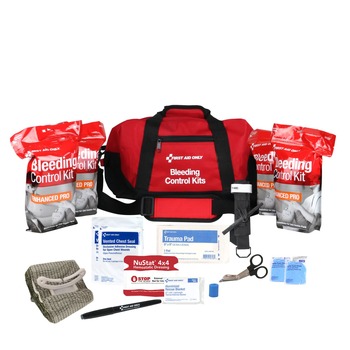 First Aid Only 60-Piece Bleeding Control Multiple Victim Bag
