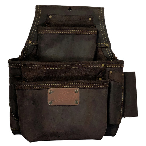 Tool Belts | OX Tools OX-P263203 Pro Series Oil-Tanned Leather 3-Pouch Framer's Tool Bag image number 0