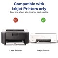 Office Jansan | Avery 08387 80 lbs. 4.25 in. x 5.5 in. Printable Postcards for Inkjet Printers - Matte White (200 Cards, 4 Cards/Sheet, 50 Sheets/Box) image number 5