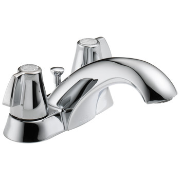 BATHROOM SINKS AND FAUCETS | Delta 2520LF-MPU 2-Handle Centerset Bathroom Faucet (Chrome)
