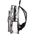 Office Jansan | Eastsport 190991ED-BLK 11.5 in. x 5 in. x 16.5 in. Clear with Color Trim Backpack - Clear/Black image number 2
