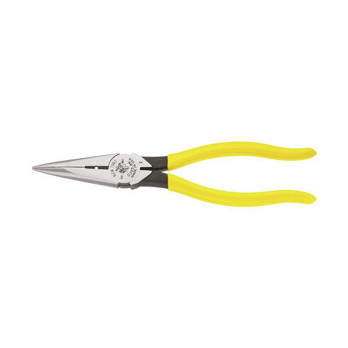 Klein Tools D203-8N 8 in. Needle Nose Side Cutter Pliers with Stripping image number 0