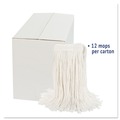 Mops | Boardwalk BWK2020RCT No. 20 Rayon Cut-End Wet Mop Head - White (12/Carton) image number 7