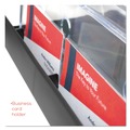 Office Jansan | Deflecto 693704 11.25 in. x 6.94 in. x 13.31 in. 3-Tier Literature Holder - Leaflet Size, Black image number 3