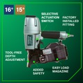 New Year New Savings! Save $25 off $150 | Metabo HPT NV65AH2M 2-1/2 in. Coil Siding Nailer image number 3