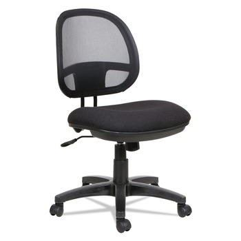Alera ALEIN4814 Interval Series 275 lbs. Capacity Swivel/Tilt Mesh Chair - Black