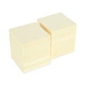 Office Jansan | Universal UNV28068 3 in. x 3 in. Recycled Self-Stick Note Pads - Yellow (18 Pads/Pack) image number 1