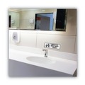 Bulk Savings Pricing 2 | Cosco 098205 9 in. x 3 in. Employees Must Wash Hands Brushed Metal Office Sign - Silver image number 2