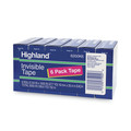 Tapes & Adhesives | Highland 6200K6 0.75 in. x 83.33 ft. 1 in. Core Invisible Permanent Mending Tape - Clear (6/Pack) image number 1