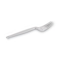  | Dixie FH017 Heavyweight Plastic Cutlery Forks - Clear (1000/Carton) image number 1