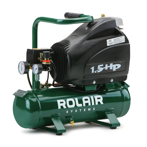 Portable Air Compressors | Rolair FC1500HS3 115V 1.5 HP 2.15 Gallon Oil-Lubricated Hot Dog Trim Compressor - 4.0 CFM @ 90 PSI image number 0
