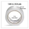 Office Jansan | Universal UNV33100 Heavy-Duty Acrylic 1.88 in. x 54.6 yds. 3 in. Core Box-Sealing Tape - Clear (6/Pack) image number 2