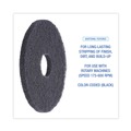  | Boardwalk BWK4013BLA 13 in. Diameter Stripping Floor Pads - Black (5/Carton) image number 4