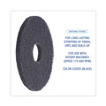 Mothers Day Sale! Save an Extra 10% off your order | Boardwalk BWK4013BLA 13 in. Diameter Stripping Floor Pads - Black (5/Carton) image number 4