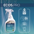 Office Jansan | ECOS PRO PL93306CT 32 oz Stainless Steel Cleaner and Polish Spray Bottle - Free and Clear Scent (6/Carton) image number 3