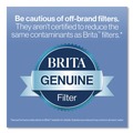 Food Service | Brita 36089CT 6-Cup Denali Water Filter Pitcher with 1 Standard Filter - White (2/Carton) image number 7