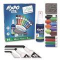 Office Jansan | EXPO 80054A Medium Assorted Tips Low-Odor Dry Erase Marker Eraser and Cleaner Kit - Assorted Colors (12/Set) image number 0