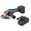 Factory Reconditioned Bosch GWX18V-13CB14-RT PROFACTOR 18V Spitfire X-LOCK Connected-Ready 5 - 6 in. Cordless Angle Grinder Kit with Slide Switch (8.0 Ah) image number 0