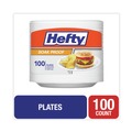 Cutlery | Hefty D28100 8.88 in. Soak Proof Tableware Foam Plates - White (100/Pack) image number 3