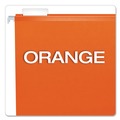  | Pendaflex 04152 1/5 ORA 1/5-Cut Tabs Colored Reinforced Hanging Letter Folders - Orange (25/Box) image number 5