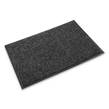 Crown CS 0035GY 36 in. x 60 in. Cross-Over Olefin/Poly Indoor/Outdoor Wiper/Scraper Mat - Gray
