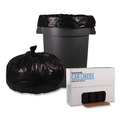 Cleaning & Janitorial Supplies | Boardwalk BWK526 38 in. x 58 in. 60 gal. 2 mil Recycled Low-Density Polyethylene Can Liners - Black (100/Carton) image number 1