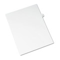  | Avery 01408 11 in. x 8.5 in. 26-Tab H-Tab Titles Preprinted Legal Exhibit Side Tab Avery Style Index Dividers - White (25-Piece/Pack) image number 1