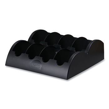 FLAVIA 13.6 in. x 13 in. x 4.4 in. 8-Compartment Small Merchandiser - Black