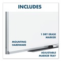 Office Jansan | Mead 85358N 72 in. x 48 in. Dry Erase Board with Aluminum Frame - Melamine White Surface/Silver Aluminum Frame image number 8