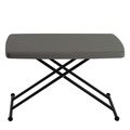 Office Jansan | Iceberg 65491 IndestrucTable 30 in. x 20 in. x 25 in. - 28 in. Classic Personal Folding Table - Charcoal image number 3