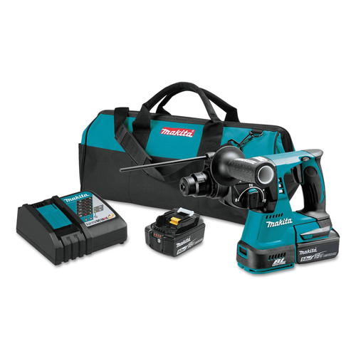 Hammer Drills | Makita XRH01T 18V LXT Lithium-Ion Brushless 1 in. Cordless Rotary Hammer Kit (5 Ah) image number 0