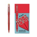 Office Jansan | Pilot 11007 0.3 mm Razor Point Fine Line Porous Point Pen - Extra-Fine, Red (Dozen) image number 2