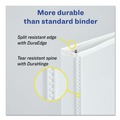 Office Jansan | Avery 17022 3 Slant Rings 1.5 in. Capacity 11 in. x 8.5 in. Durable View Binder with DuraHinge - White image number 4