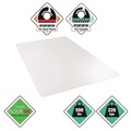 Office Jansan | Floortex ECM121525ER Cleartex MegaMat 46 in. x 60 in. Heavy-Duty Polycarbonate Mat for Hard Floor/All Carpet - Clear image number 1