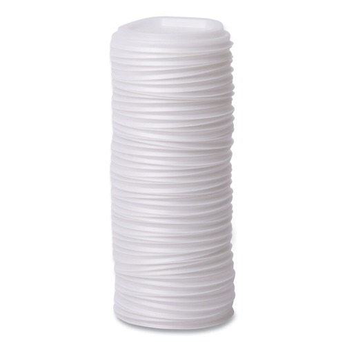 Cups and Lids | Eco-Products EP-ECOLID-W 10 - 20 oz. EcoLid Renewable/Compostable Hot Cup Lid - White (800/Carton) image number 0