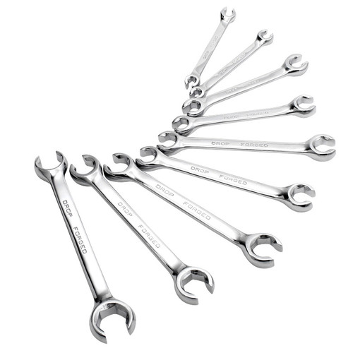 Flare Nut Wrenches | Sunex 9809 9-Piece SAE/Metric Flare Nut Wrench Set image number 0